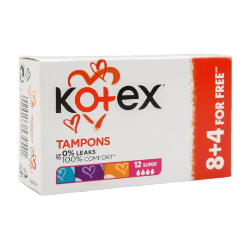 Тампони Kotex Super, 12 шт.